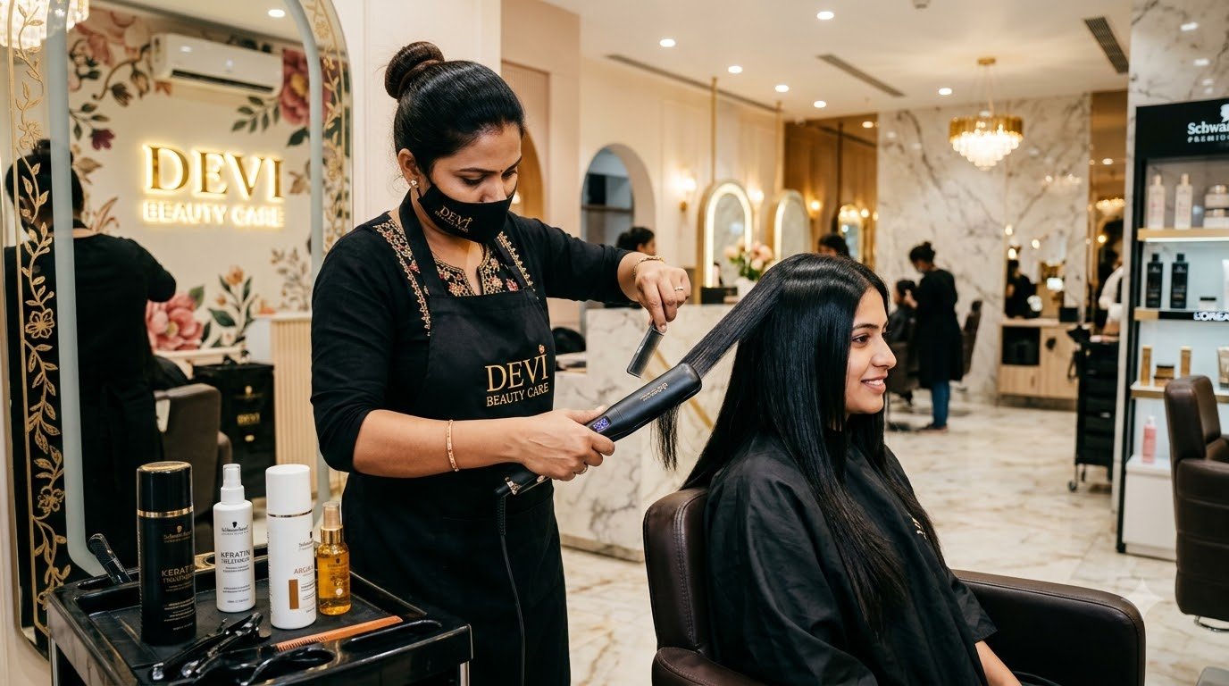 South Indian Permanent Straightening